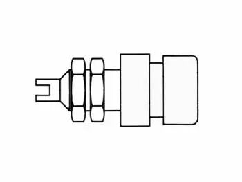 Douille isolee, blanc, 4mm - bil20 (HM2471)