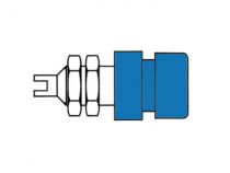 Douille standard 4mm isolee - bleu (bil 20) (HM2421)