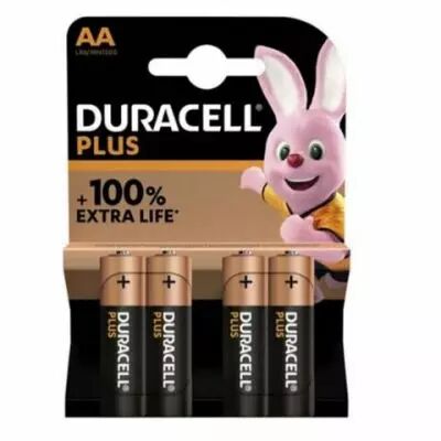 Duracell - Pile Alcaline Plus 1.5 V AA MN1500 - 4 pcs (BDPPLR06-BL4)