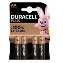 Duracell - Pile Alcaline Plus 1.5 V AA MN1500 - 4 pcs (BDPPLR06-BL4)