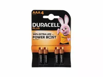 Duracell - Pile Alcaline Plus 1.5 V AA MN2400 BL4 - 4 pcs (BDPPLR03-BL4)