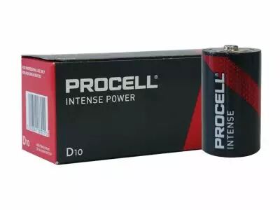 DURACELL - PROCELL ITENSE ALKALINE BATTERY 1.5 V LR20 D - 10 pcs (BDPILR20)