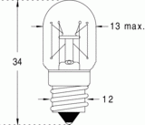 E12 12x34 24v 5w (117802)