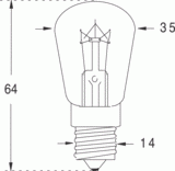 E14 35x64 24v 25w (124218)