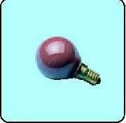E14 sph.col 240v 15w vert (007252)
