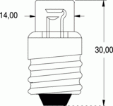 E14 ve 14x30 110v 2ma fluo (119935)