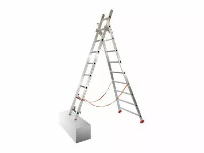Echelle combin�e, aluminium, type ATLANTA, longueur : 2m, 2 x 7 marches (FAC-ATL200-2)