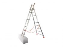 Echelle combinée, aluminium, type ATLANTA, longueur : 2m, 2 x 7 marches (FAC-ATL200-2)