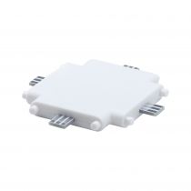 Eclairage de meubles connecteur en X Clever Connect Border Blanc dépoli 12 V (99966)