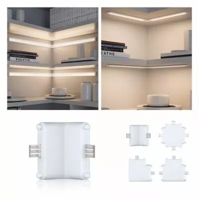 Eclairage de meubles connecteur mural Clever Connect Border Blanc d�poli 12 V (99967)