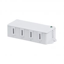 Eclairage de meubles driver Clever Connect max. 25W 12V CC avec boîtier de distribution 4x blanc (99947)