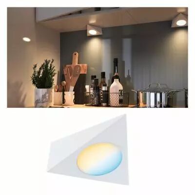 Eclairage de meubles spot Clever Connect Trigo Blanc d�poli 12V 2,1W TunableWhite 2700 K (99959)