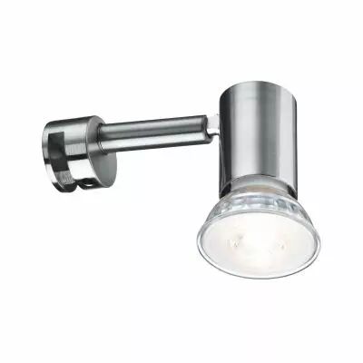 Eclairage de miroir LED Galeria Simplo acier bross� fourni avec ampoule 1x5,3 W GU10 (99905)