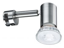 Eclairage de miroir LED Galeria Simplo acier brossé fourni avec ampoule 1x5,3 W GU10 (99905)