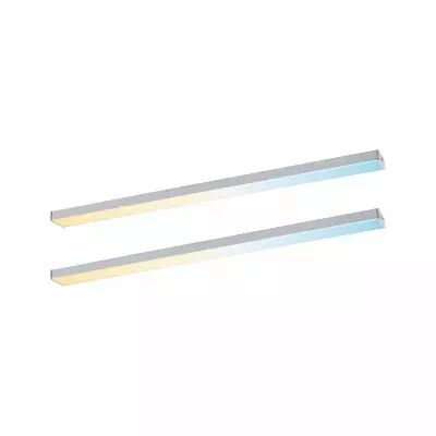�clairage sous-meubles LED Inline 2x4W 350x26mm 2x350lm 24V  Chrome mat
