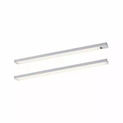 �clairage sous-meubles LED Inline Kit de 2 2x4W 350x26mm 2x350lm 24V  Chrome mat