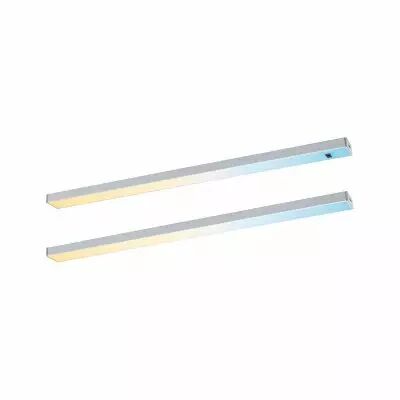�clairage sous-meubles LED Inline Kit de 2 2x4W 350x26mm 2x350lm 24V  Chrome mat