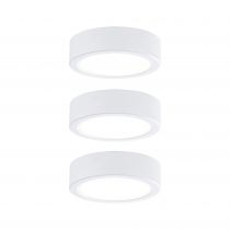 Eclairage sous-meubles LED Pukk 3x3,5W 65mm 3x300lm 230V rond Blanc (99989)
