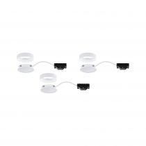 Eclairage sous-meubles LED Pukk 3x3,5W 65mm 3x300lm 230V rond Blanc (99989)