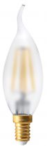 Ecowatts - Flamme \ Coup de Vent\  Filament LED (2pcs) 4W E14 2700K 400Lm Mat (998665)