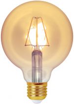 Ecowatts - Globe G95 Filament LED 4W E27 2200K 320Lm Dimmable Ambrée (998682)