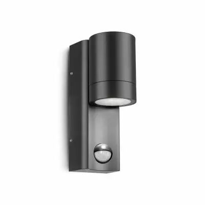 EDEN APPLIQUE 1 X GU10 CYLINDRIQUE IP44 + DETECT IR (100943)