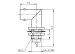 Embase bnc femelle coude a souder ug 1098 u bnc 50 ohms