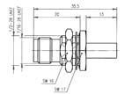 Embase demellle tnc a sertir 50 ohms