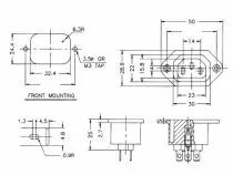 Embase femelle pour chassis (PSCF1)