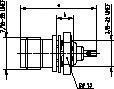 Embase femelle tnc a souder 50 ohms