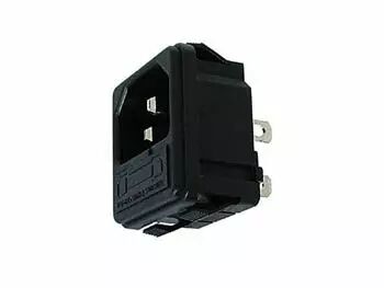 Embase male clipsable pour chassis - avec porte-fusible (PSCM2A)