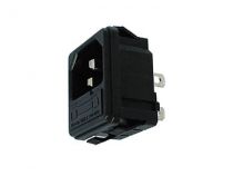 Embase male clipsable pour chassis - avec porte-fusible (PSCM2A)