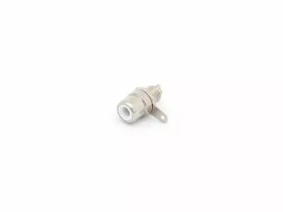 Embase rca femelle - nickelee - blanc (CA055HW)