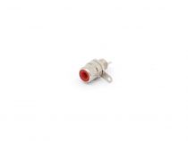 Embase rca femelle - nickelee - rouge (CA055HR)