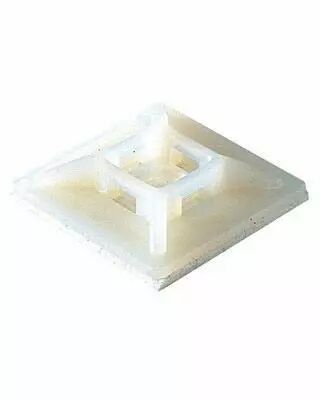 Embases adh�sives � deux voies pour la fixation de colliers de c�blage max.4,5 mm (paquet de 100)