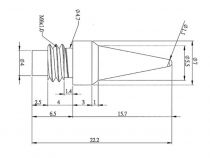 Embout de reserve pour fer a souder a gaz (GASIRON2/SPB)
