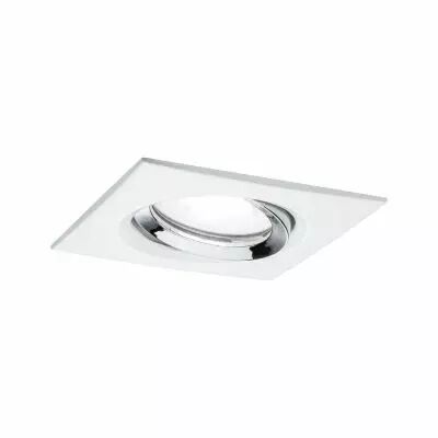Enc Nova Plus IP65 orientable 1x6W 230V 4000K GU10 51mm Blanc d�poli/alu zinc (93674)