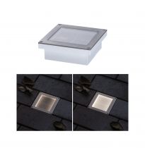 Encastré de sol LED Brick Blanc chaud IP67 100x100mm 3000K 0,8W 80lm 230V Alu/Gris Métal/Acier inoxydable (94336)