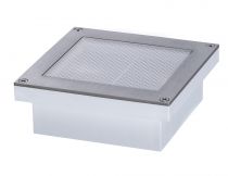 Encastré de sol LED Brick Blanc chaud IP67 100x100mm 3000K 0,8W 80lm 230V Alu/Gris Métal/Acier inoxydable (94336)