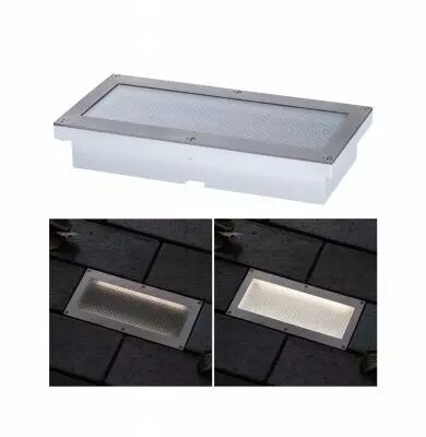 Encastr� de sol LED Brick Blanc chaud IP67 200x100mm 3000K 1,6W 160lm 230V Alu/Gris M�tal/Acier inoxydable (94337)