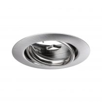 Encastré LED Base rond max. 10x10W GU10 Acier brossé (93399)