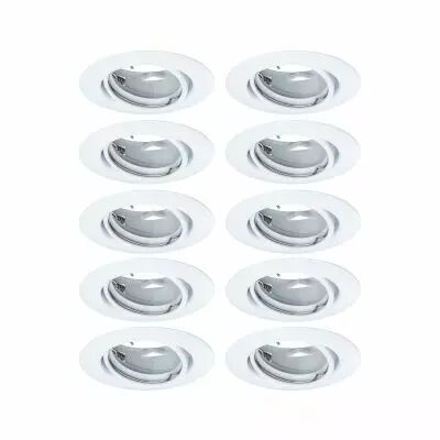 Encastr� LED Base rond max. 10x10W GU10 Blanc (93400)