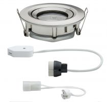 Encastré LED Nova IP65 rond max. 35W Acier Kit unitaire orientable (93662)