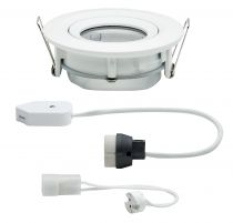 Encastré LED Nova IP65 rond max. 35W Blanc Kit unitaire orientable (93661)