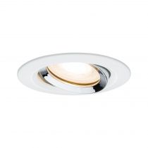 Encastré LED Nova IP65 rond max. 35W Kit unitaire orientable Blanc / Chrome (93663)