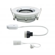 Encastré LED Nova IP65 rond max. 35W Kit unitaire orientable Blanc / Chrome (93663)