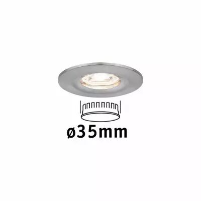 Encastr� LED Nova mini fixe IP44 1x4W 2700 K Acier bross� 230V (94300)