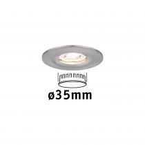 Encastr LED Nova mini fixe IP44 1x4W 2700 K Acier bross 230V (94300)