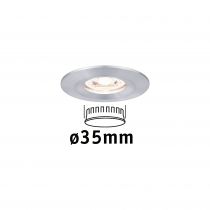 Encastré LED Nova mini fixe IP44 1x4W 2700 K Alu tourné 230V (94304)