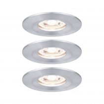 Encastré LED Nova mini fixe IP44 3x4W 2700 K Alu tourné 230V (94305)